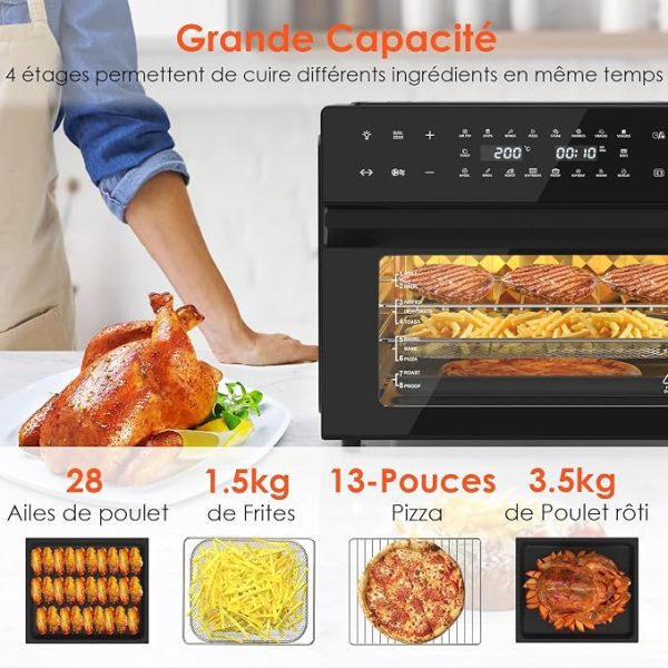 فر سرخ کن بدون روغن 30 لیتری ال لایوکیت مدل LLIVEKIT 30L - تصویر 4